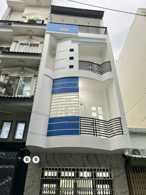 Cho thuê nhà ngay chợ Tân Mỹ Quận 7 60m2 1 trệt 2 lầu 4 PN Giá 25 triệu LH 0935375555